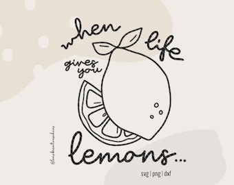 Plotter file Lemon svg dxf Lemon T-Shirt Plotter Laser