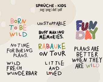 Cool Kids plotter file / Sayings for kids. Wildly cheeky children's motif SVG DXF plotter laser