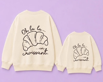 Iron-on transfer for matching outfits - Croissant - Iron On