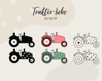 Plotterdatei Traktor Kids svg dxf Kinder Bauernhof Plotter Laser