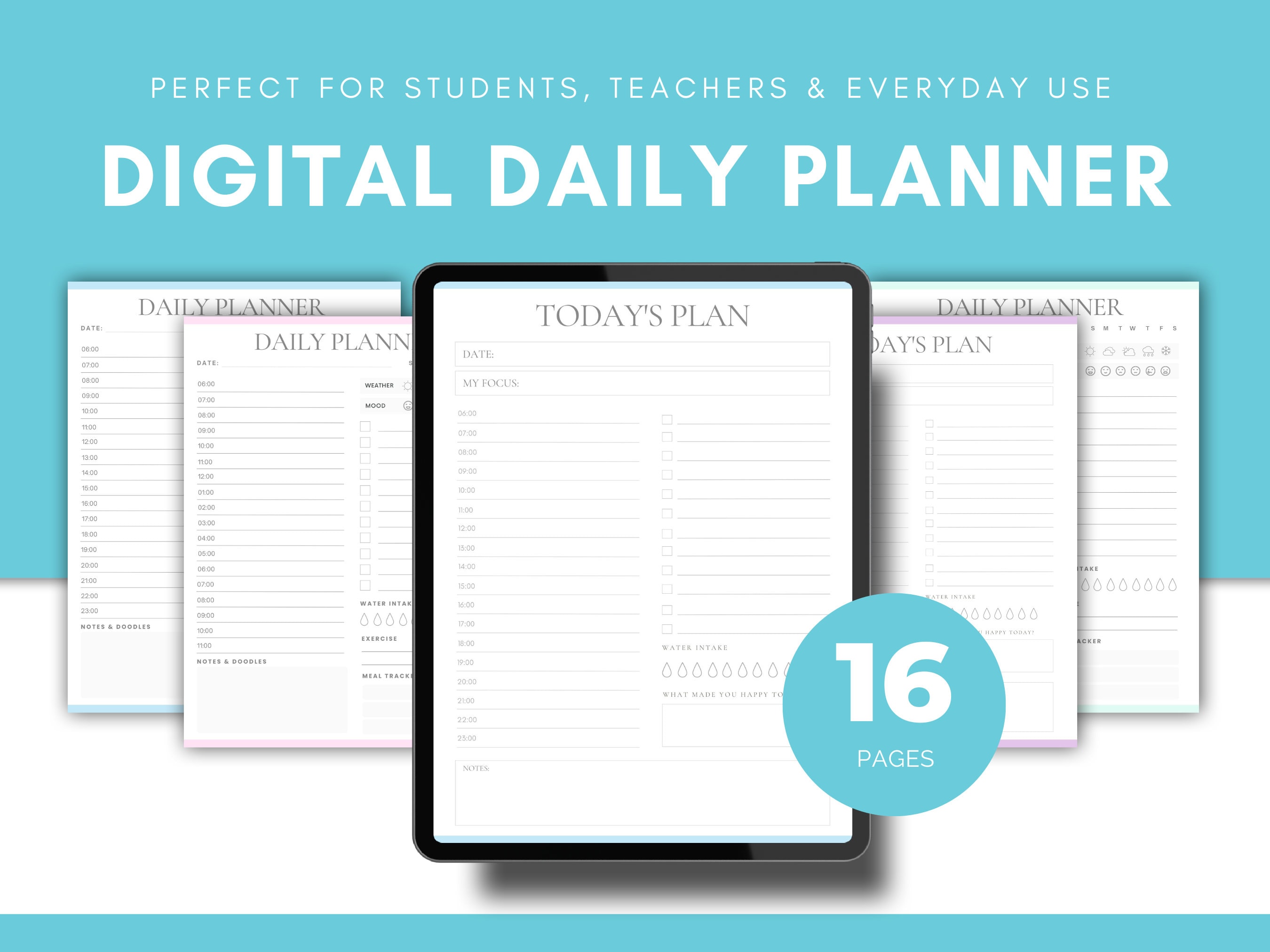 Printable Back to School Daily Planners for Students and - Etsy