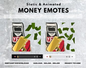 Escape From Tarkov | Tagilla Animowany i Statyczny Pakiet Emotów Pieniężnych | Gotowy do użycia | Twitch Emotes