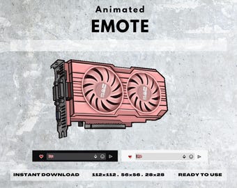 Animowana RÓŻOWA emotka Tarkov GPU | Emotka ze strumienia Twitch | Gotowa do użycia (natychmiastowe pobranie)