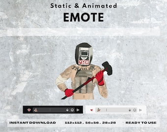 Emotka Tarkov Tagilla | Animowany boss Scav, Twitch i Kick (do pobrania cyfrowego)