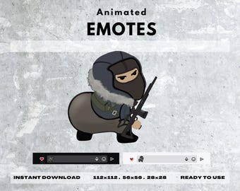 Emotka Shturman Twerk | Animowana emotka Twitch | Cyfrowe pobranie gotowe do użycia