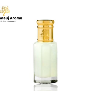 Musk Tahara Attar by Kannauj Aroma, Creamy White Body Musk Oil, Thick Musk Attar