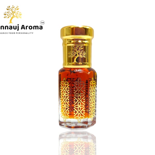 Oud Saffron Attar • Premium Agarwood, Kashmiri Saffron, Turkish Rose, Mysore Sandalwood • 2year Aged Attar • Gift For His and Her