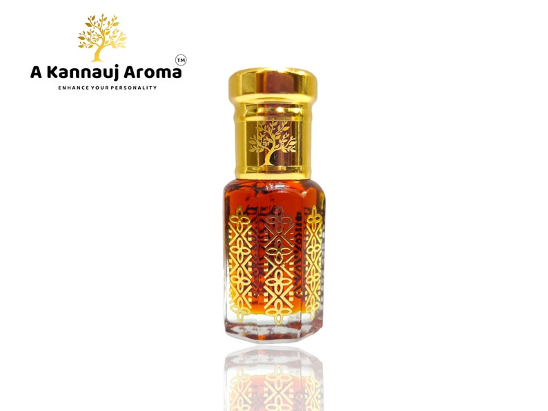 Oud Saffron Attar Premium Agarwood, Kashmiri Saffron, Turkish Rose