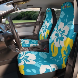 Hawaiian Hibiscus Floral Car Seat Covers