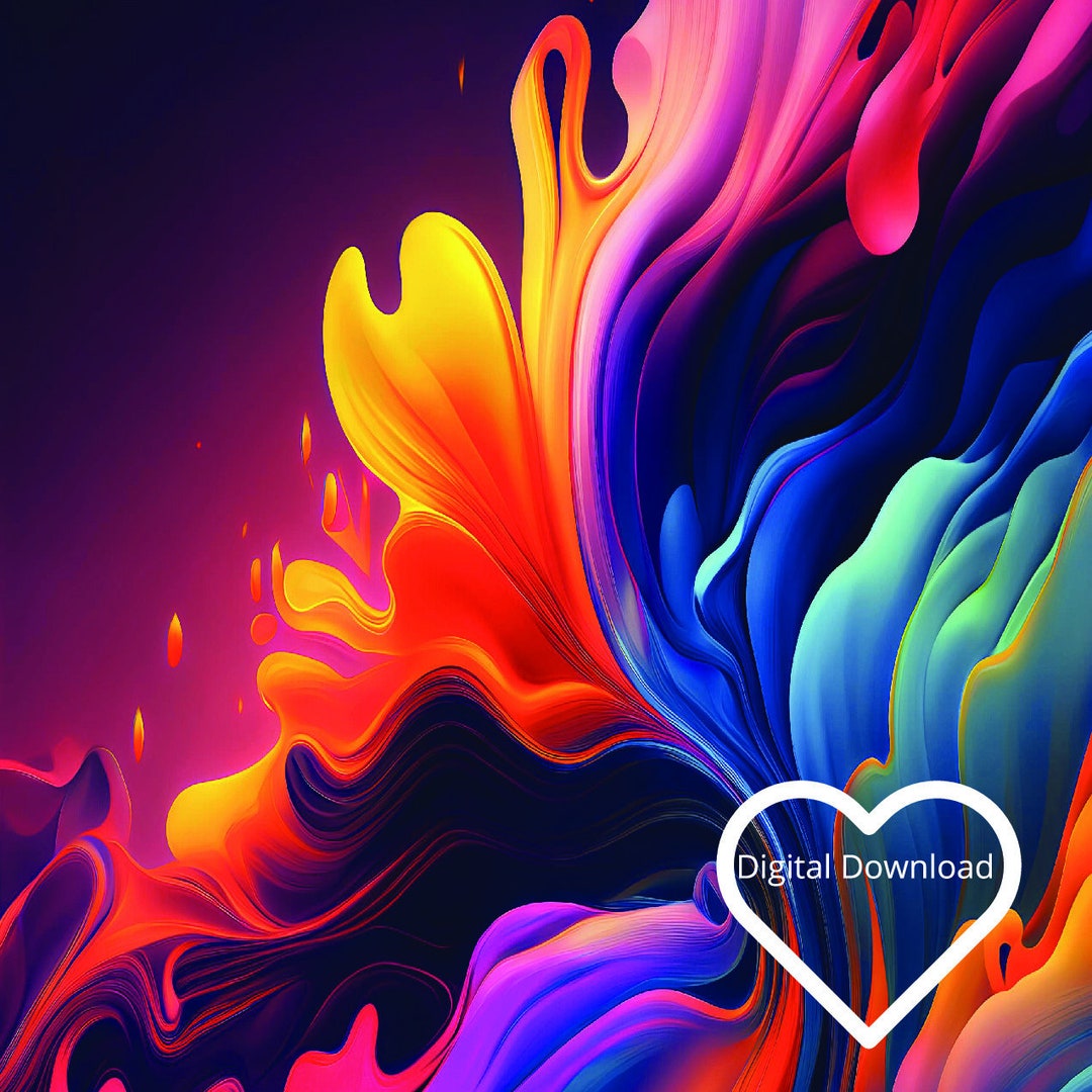 Creative Abstract Art for Your Wall Easy Digital Download Etsy