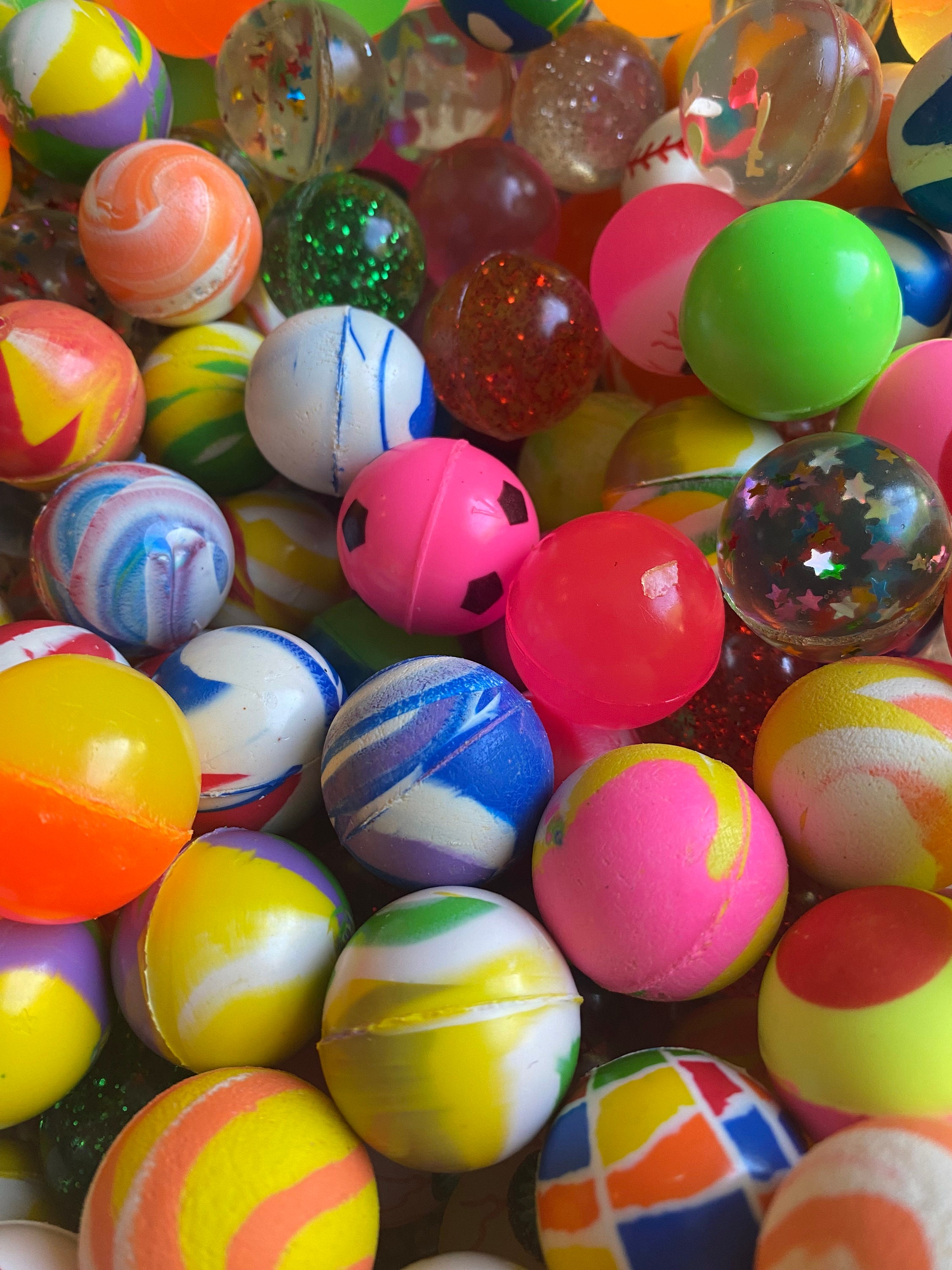 20 Super Bounce Bouncy Balls Mix Colors Party Favors Premium - Etsy