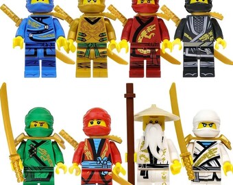Personnalisé Lego Ninjago figurine Chrome or Lloyd ZX Ninja or