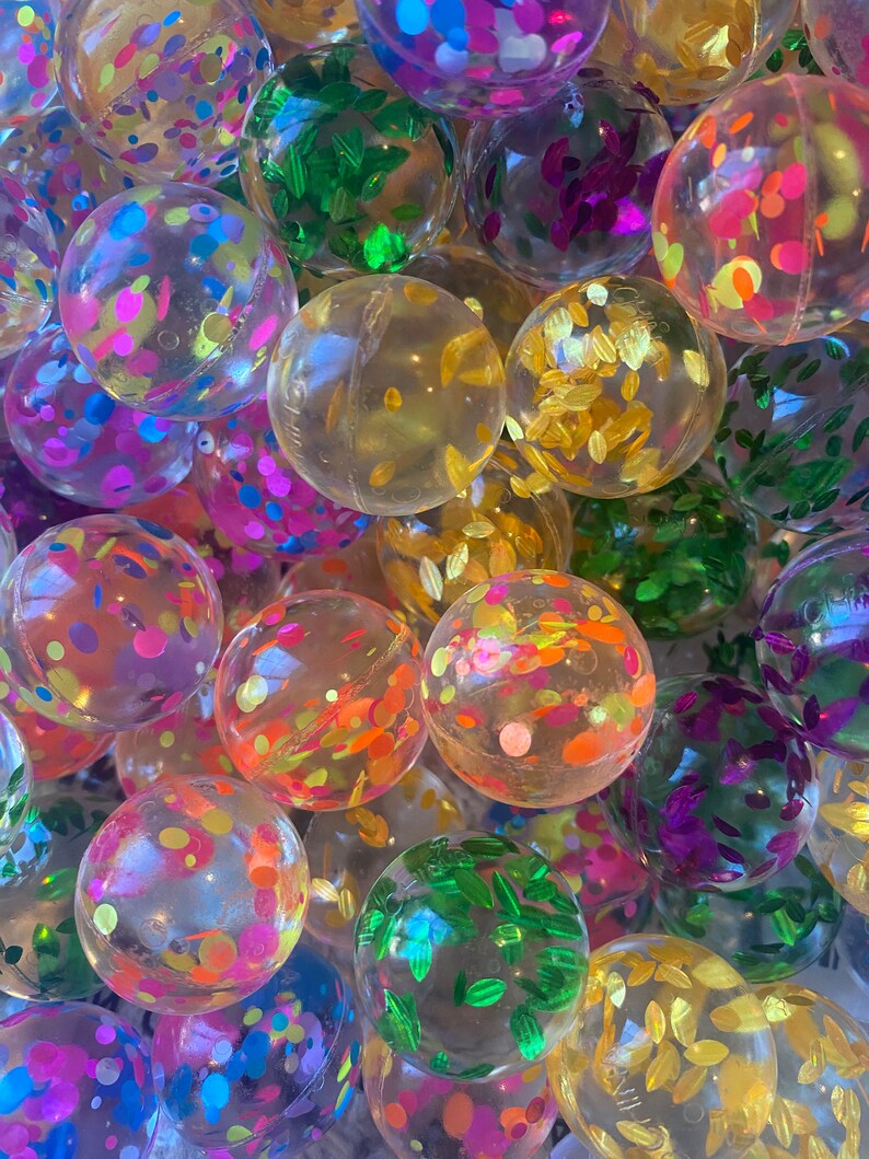 Lot of 24 Confetti Bouncy Balls 1 Bouncy Balls in Etsy