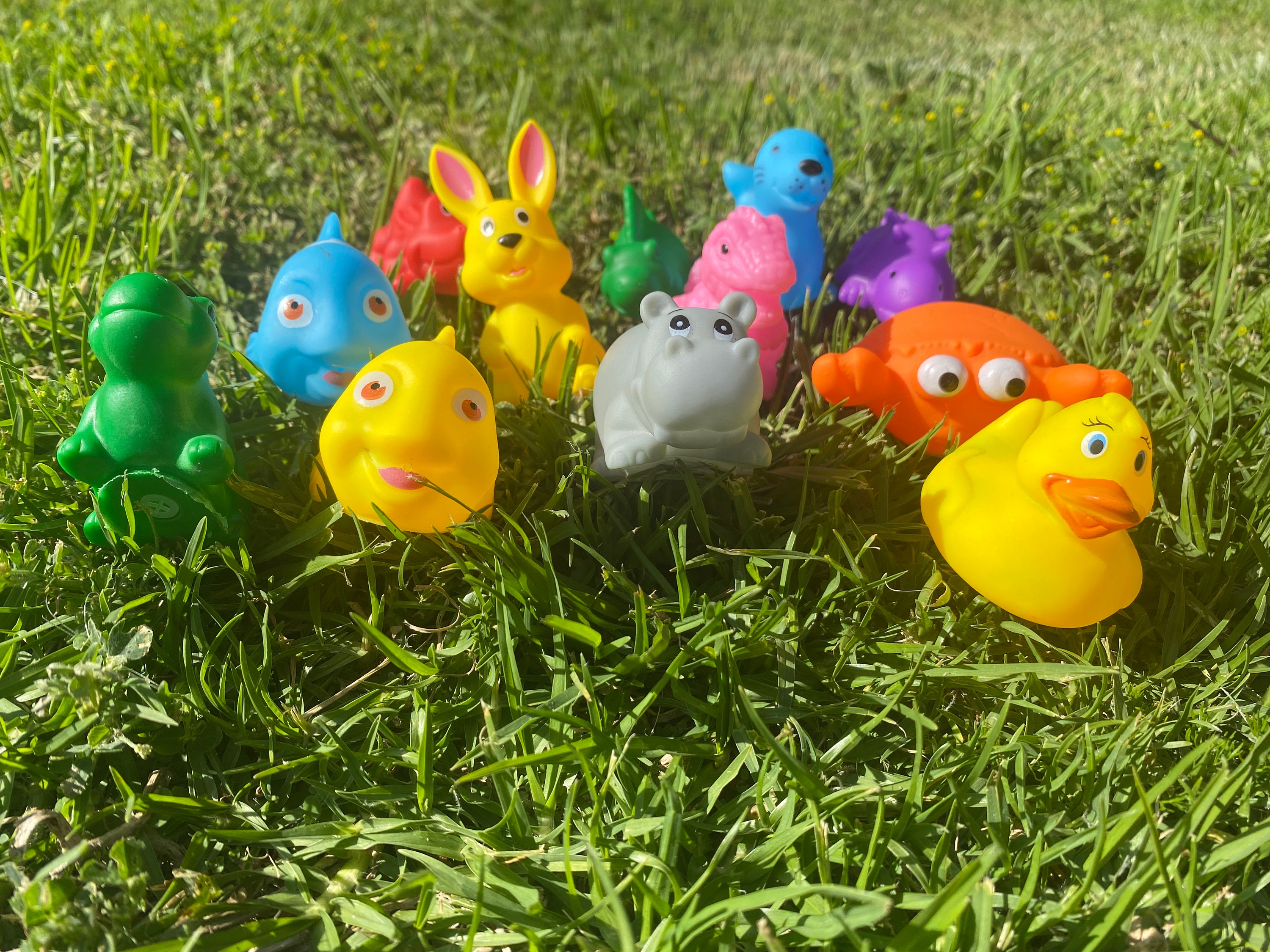 20 Baby Bath Toys Shower Water Floating Squeaky Rubber Animals