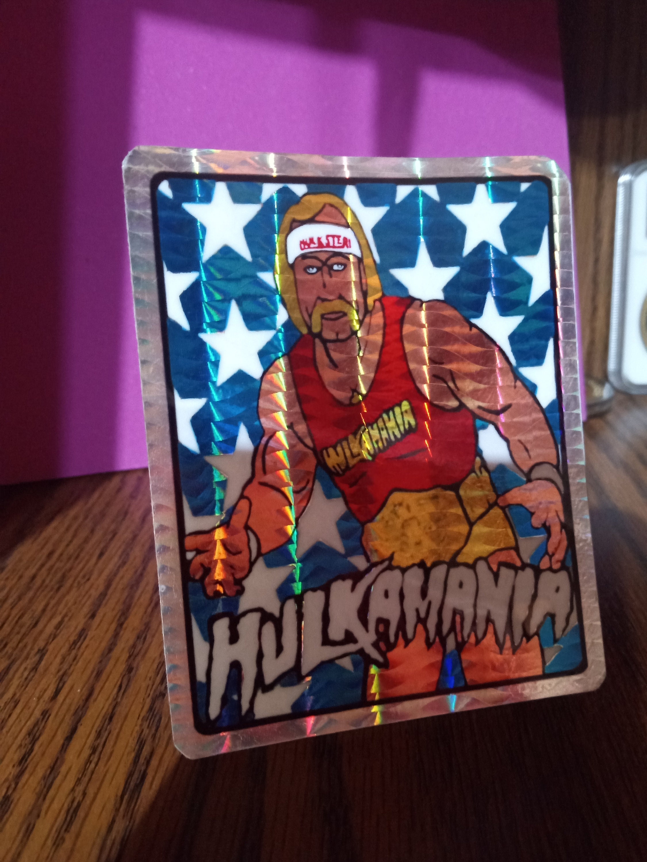 Hulk Hogan 80s Prism Sticker Rare - Etsy