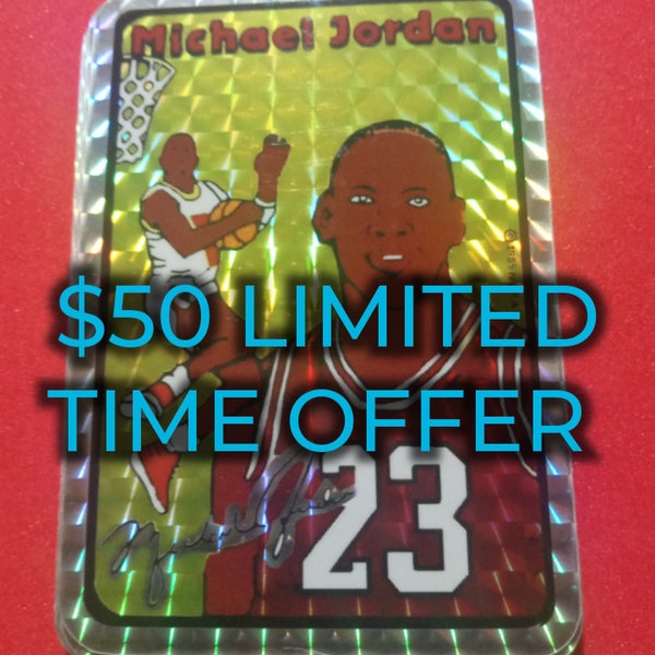 Michael Jordan 1985 jewel prism reprint this is a very high end end reprint having a sale for a week get urs before they sell out very good