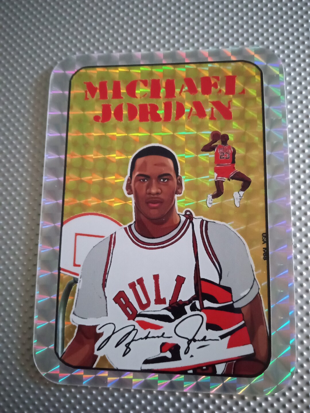 Michael Jordan 1988 Prism Vending Sticker Etsy