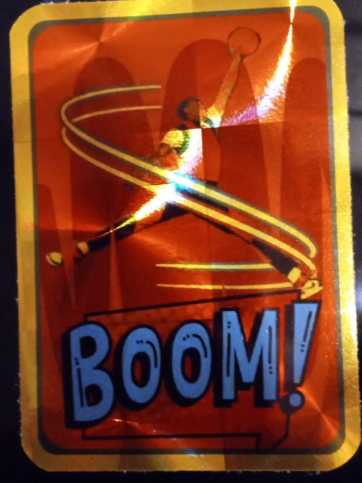Jumpman Sticker Michael Jordan Jumpman Gold Early 90s Prism Vending Sticker - Etsy