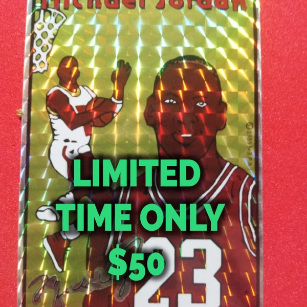 Michael Jordan 1985 jewel prism reprint this is a very high end end reprint having a sale for a week get urs before they sell out very good