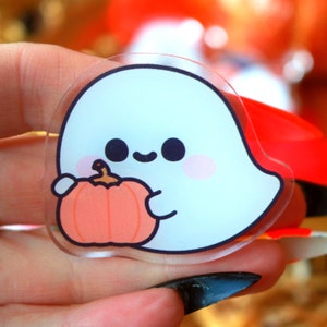 Pumpkin Ghost Acrylic Pin