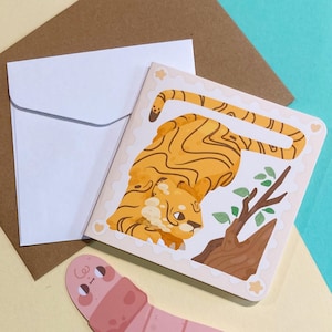 Tiger Greeting Card + Enveloppe