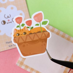 Mana is cat plant sticker!