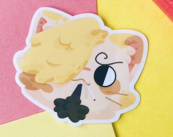 Cute Calico Cat Vinsmoke Sanji Sticker Set - Perfect for Manga Lovers and fans