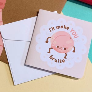 Bruised Peach Greeting Card + Enveloppe