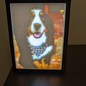 Lithophane LED light, Custom picture LED Lightbox, Custom image night light