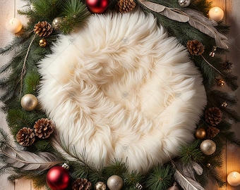 Hübscher Urlaub Baby Digital Fotografie Hintergrund, Digitaler Hintergrund Neugeborenen Weihnachten Hintergrund, Weihnachten Baby Fotografie Hintergrund