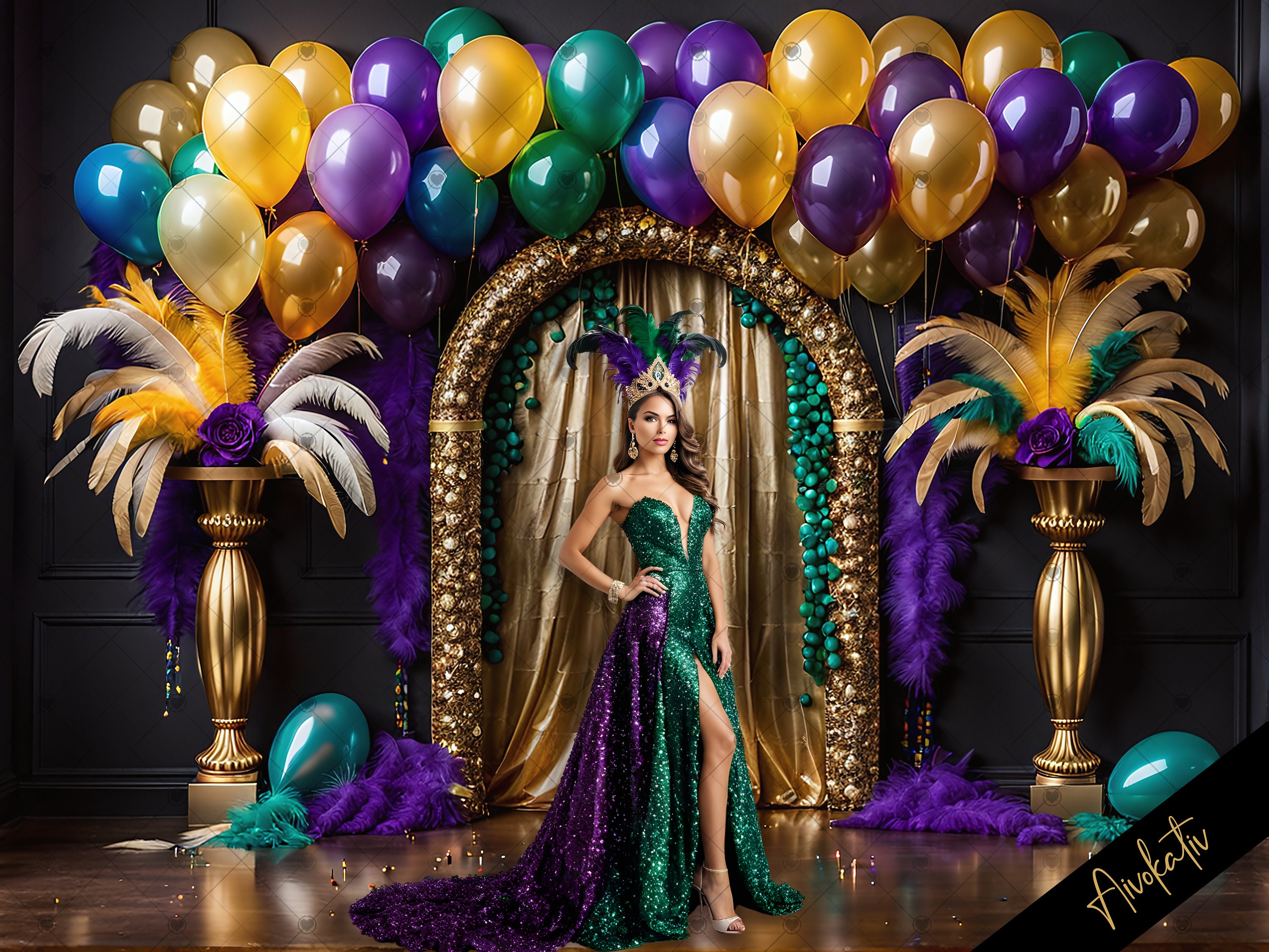 large mardi gras lights