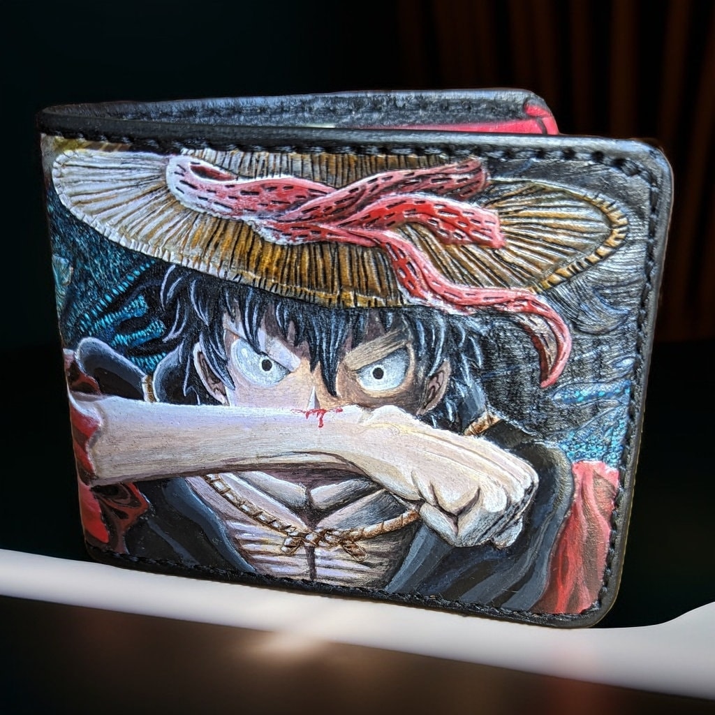 Portefeuille One Piece Luffy - Porte-cartes Pirate Manga - Neuf Avec étiquettes