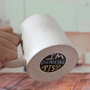 Funny Waterproof Prank Sticker for Cup/Bottle