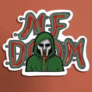 MF DOOM Waterproof Vinyl Bumper Sticker