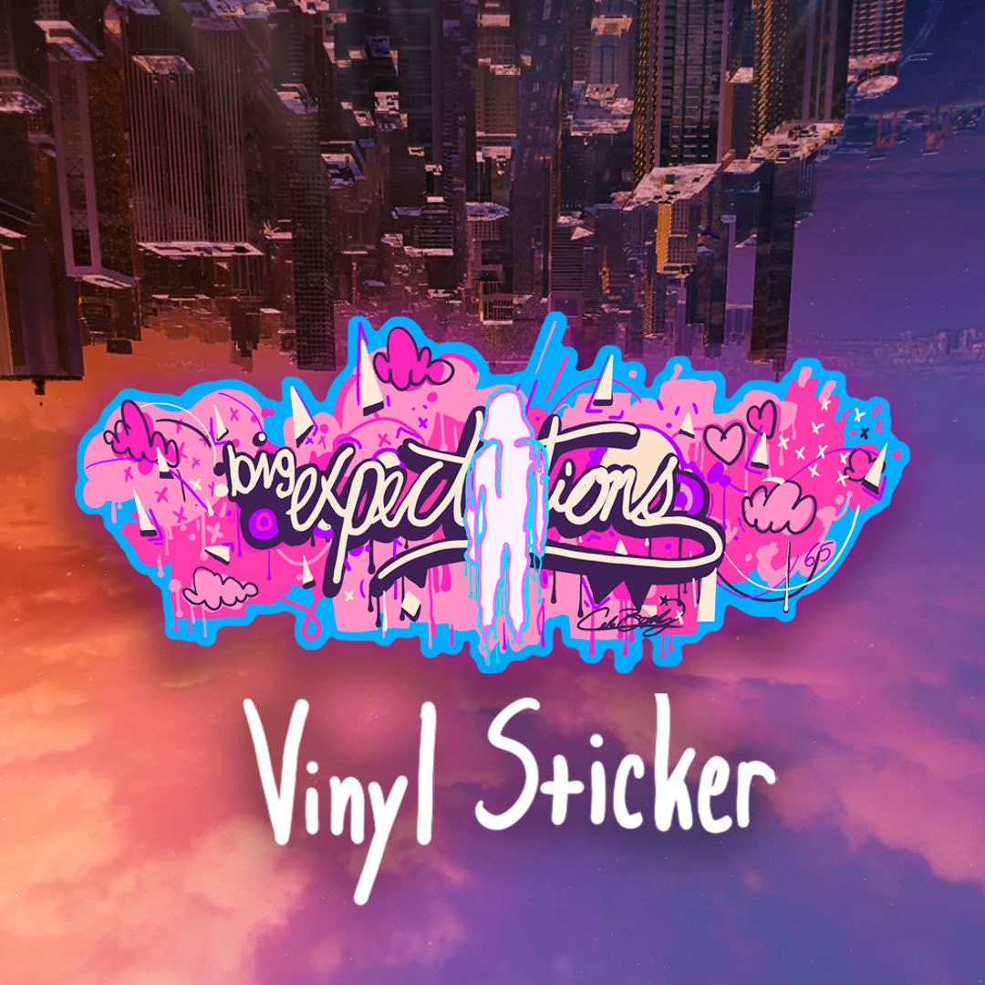 Spider-gwen Fanart Vinyl Sticker Big Expectations Mural - Etsy UK