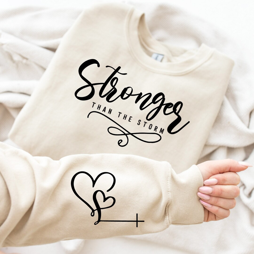 Rise Above the Storm, Motivational, Uplifting, Sunrise Sweatshirt