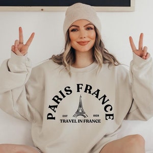 Paris France Sweatshirt & Hoodie, Paris hoodie, Paris travel sweatshirt,France hoodie, Eiffel towel sweatshirt