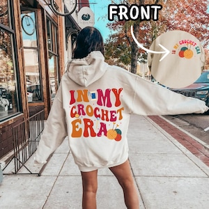 In My Crochet Era Sweatshirt, Funny Crochet Crewneck, Crochet Lover Sweathirt, Crafter Mom Shirt for Women, Gift for Knitting Lover