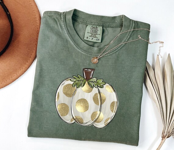 Pumpkin comfort color tee ,Cute pumpkin tee, pumpkin outfit ,pumpkin vibes tee,pumpkin outfit, Comfort Color, DTF PRINT