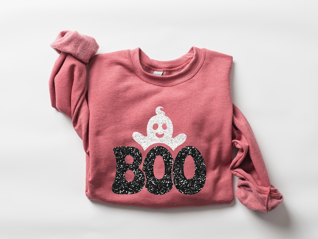 Glitter Boo Sweatshirt, Spooky Boo Sweatshirt,sparkler Boo Sweatshirt, Scary Season Sweat, Cute ...