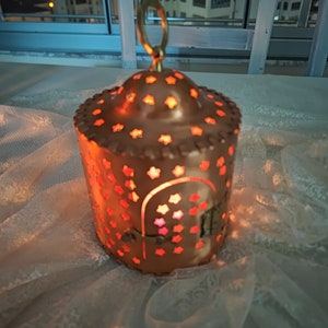 Handmade copper lantern,copper candle holder,rustic copper lantern,home decor,Incense burner,copper lamp,new home gift,vintage lantern, gift