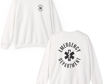 Emergency Department Sweatshirt: Nurse Graduation Gift