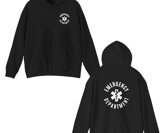Emergency Department Hoodie: Medical Star, ER Nurse Gift