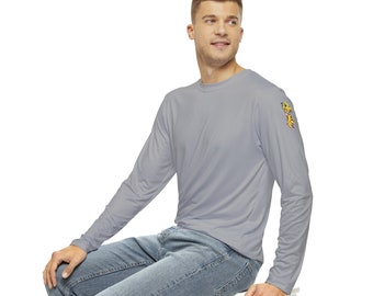 Men's Long Sleeve Shirt Light Gray