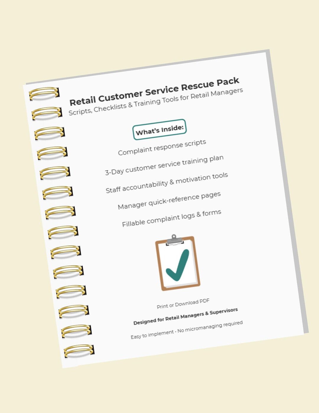 Retail Customer Service Training Pack - Complaint Scripts, Manager ...