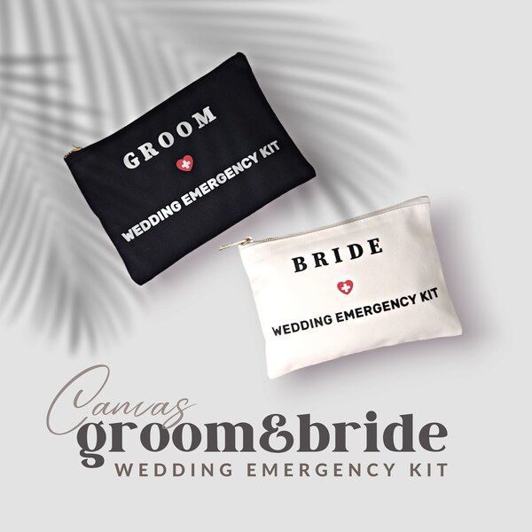 Personalized Wedding Party Favors, Custom Groom and Bride Wedding Emergency Kit, Wedding Day Survival Kit, Perfect Gifts for Couples
