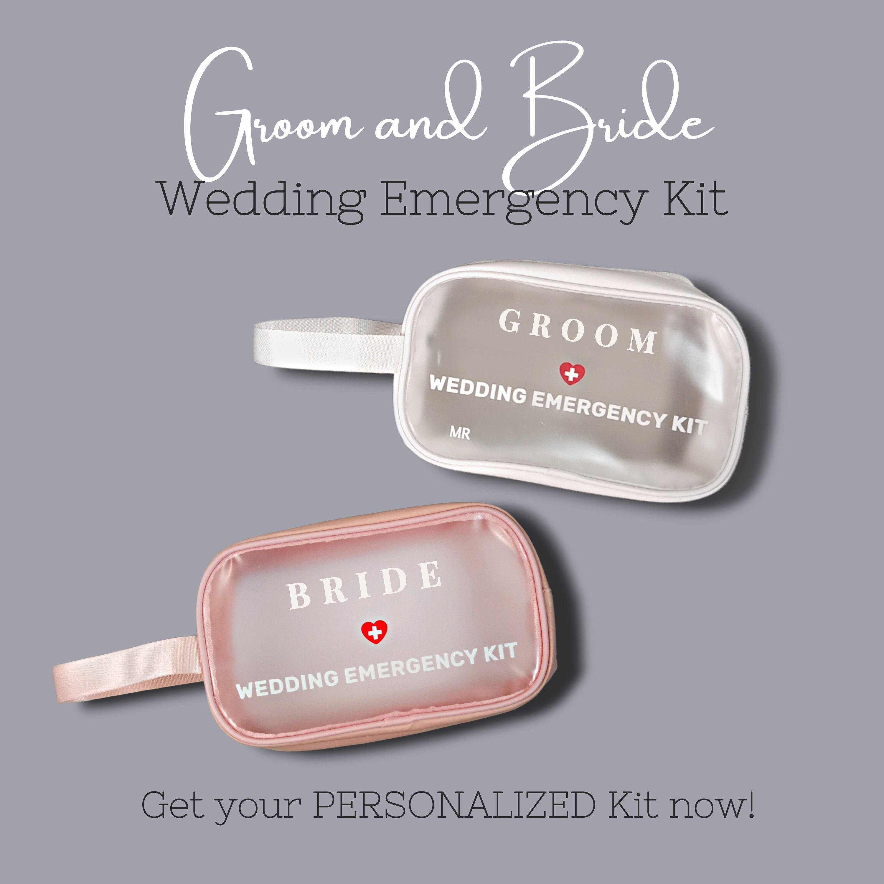 Bride Emergency or Survival Kit: Essentials, Survival Kit, Hospitality,  Amenities Wedding and Shower. The Ultimate Kit with Drawstring Bag