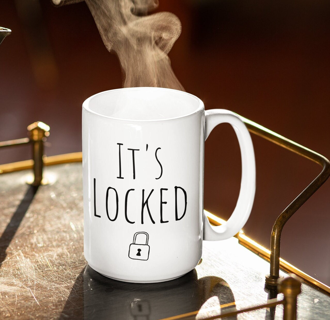 Tazza Its Locked / Tazza di riferimento ai videogiochi / Tazza di gioco per PC / Tazza Nancy Drew / Tazza divertente per videogiochi / Tazza divertente Nancy Drew / Tazza divertente per gioco per PC