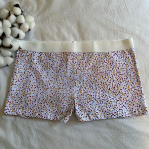 100% Cotton Organic Soft Fabric Flower Short