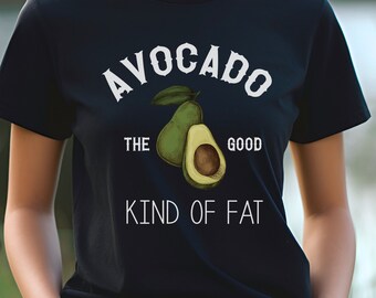 T-shirt graphique avocat, chemise végétalienne végétarienne